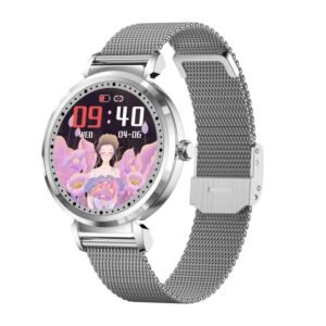 KC06 Women Menstrual Period Smart Watch Bracelet, Blood Pressure / Heart Rate Monitoring, Steel Strap