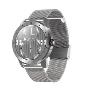 MX12 1.3 inch IPS Color Screen IP68 Waterproof Smart Watch, Support Bluetooth Call / Sleep Monitoring / Heart Rate Monitoring, Steel Strap
