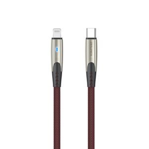 awei CL-119L Type-C / USB-C to 8 Pin Nylon Braid Fast Charging Cable, Length: 1m