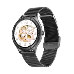 AK35 1.32 inch IPS Color Screen Smart Watch, Support Sleep Monitoring/Blood Oxygen Monitoring, Black Steel Watch Band, Black Silicone Watch Band, Gold Pink Silicone Watch Band, Gold Steel Watch Band, Gold Purple Silicone Watch Band...