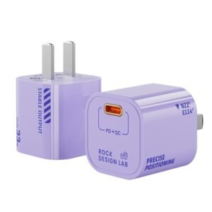 ROCK T88 Sugar Series PD33W Single Type-C Port GaN Charger, CN Plug, T88