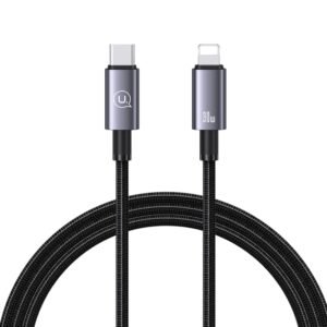 USAMS US-SJ662 Type-C To 8 Pin 30W Fast Charge Data Cable, Length: 1.2m, US-SJ662
