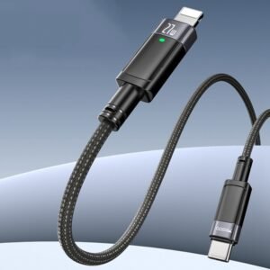 YESIDO CA159 1.2m 27W USB-C / Type-C to 8 Pin Auto Power-off Charging Cable, Type-C to 8 Pin