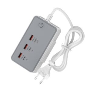 CY-PC02 35W 6-Port Multifunctional Desktop Charger with Holder, EU Plug, US Plug