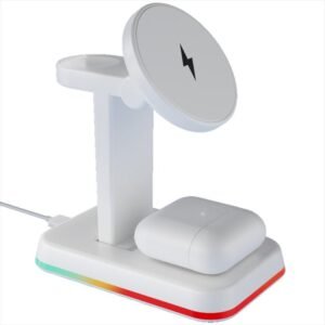 H63 15W 3 in 1 Magnetic Wireless Charger Stand, H63