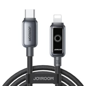 JOYROOM S-A55 StarFlight Series 30W Type-C to 8 Pin Auto Power-Off Fast Charging Data Cable, Type-C to 8 Pin