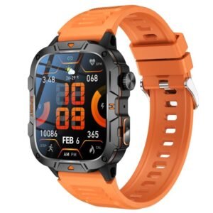 QX12 1.96-inch IPS Display Outdoor Sports IP68 Smart Watch with Flashlight
