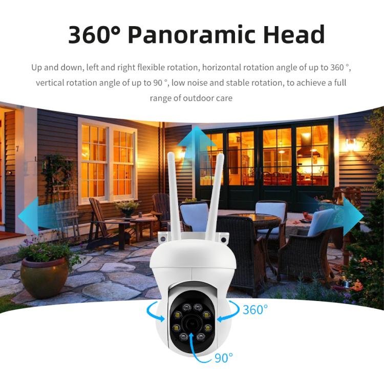 K21 1080P 360-degree Panoramic Waterproof Surveillance Camera, K21 - Image 6