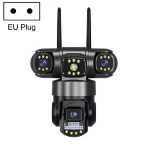 V380 3MP HD Panoramic 360 Degrees Triple Lens Wireless WiFi Surveillance Camera, EU Plug, US Plug