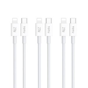 TOTU GTZB01-PD Series 27W Type-C to 8 Pin Data Cable Set, Length: 0.5m + 1m + 2m