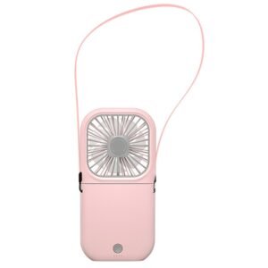 F20 Electroplating Handheld Fan Portable Desktop Folding Mute USB Hanging Neck Fan, F20, F20 (Pink), F20 (Green), F20 (Blue), F20 (White)