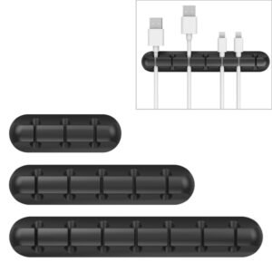 QS-357 3 PCS Desktop Charging Data Cable Organizer Winder Set