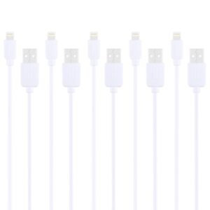 5 PCS HAWEEL 1m High Speed 8 pin to USB Sync and Charging Cable Kit for iPhone, iPad(White)