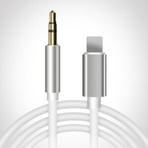 8 Pin to 3.5mm AUX Audio Adapter Cable, Length: 1m