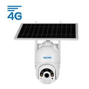 ESCAM QF450 HD 1080P 4G EU Version Solar Powered IP Camera with 128G Memory, Support Two-way Audio & PIR Motion Detection & Night Vision & TF Card