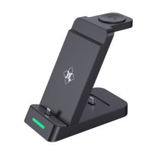 B20 18W 3 in 1 Wireless Charger Stand Charger Dock for iPhone Apple Watch Series, B20 for Apple