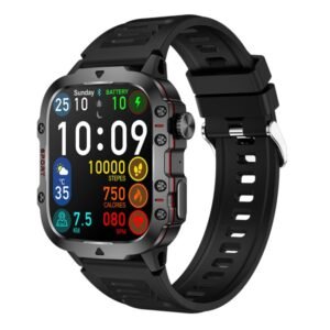 QX11 1.96 inch Color Screen Smart Watch Silicone Strap Support Bluetooth Call