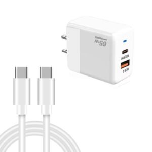 PD41 GaN PD 45W + USB Charger with Type-C to Type-C Data Cable , US Plug, US Plug
