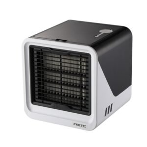 MG -191 Mini Air Cooler Home Dormitory Office Air Conditioning Fan Portable Small Desktop USB Fan, Classic Black, Sky Blue