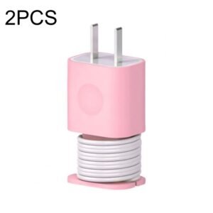 For iPhone 11/12 Power Adapter 2pcs Protective Case Cover Data Cable Organizer