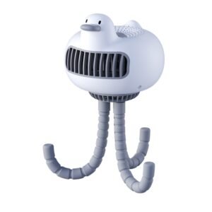 WT-E20 Stroller Fan USB Mute Portable Octopus High Air Volume Mini Fan, Style:, Shake Head Type (White), Shake Head Type (Yellow), Ordinary Type (White), Ordinary Type (Yellow)