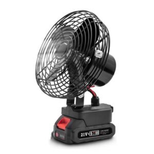 HILDA Portable Powerful Fan Outdoor Hair Dryer, With EU Plug Adaptor, 6 inch With 1 Battery (1500mAh), 6 inch With 2 Battery (1500mAh), 6 inch With 1 Battery (3000mAh), 6 inch With 2 Battery (3000mAh), 8 inch With 1 Battery (1500mAh)...