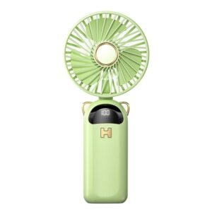Foldable Digital Display USB Charging Fan Handheld Mute Hanging Neck Outdoor Small Fan
