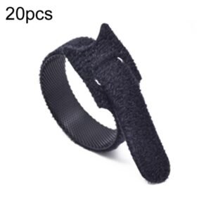 20pcs Nylon Fixed Packing Tying Strap Data Cable Storage Bundle, 10 x 100mm Black, 10 x 150mm Black, 12 x 150mm Black, 12 x 200mm Black, 12 x 250mm Black, 10 x 100mm Red, 10 x 150mm Red, 12 x 150mm Red, 12 x 200mm Red, 12 x 250mm Red, 10 x 100mm Green...