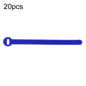 20pcs Data Cable Storage And Management Strap T-Shape Nylon Binding Tie, Black 10 x 100mm, Black 10 x 150mm, Black 12 x 150mm, Black 12 x 200mm, Black 12 x 250mm, Blue 10 x 100mm, Blue 10 x 150mm, Blue 12 x 150mm, Blue 12 x 200mm, Blue 12 x 250mm