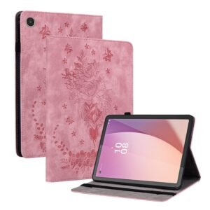 Butterfly Rose Embossed Leather Tablet Case, For Lenovo Tab M8 4th Gen TB-300FU, For Lenovo Tab M9, For Lenovo Tab P11 Pro Gen 2 11.2, For Lenovo Tab P11 Gen 2 11.5, For Lenovo Tab M10 10.1 3rd Gen, For Lenovo Tab M10 Plus 10.6 3rd Gen...