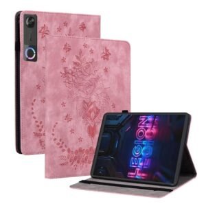 Butterfly Rose Embossed Leather Tablet Case, For Lenovo Legion Y700 Gen 5, For Lenovo Idea Tab 11 / Xiaoxin Pad 2025, For Lenovo Tab K9 / Tab One, For Lenovo ZhaoYang K10C 10.1 inch, For Lenovo Legion Y700 Gen 4, For Lenovo Legion Y700 2025...
