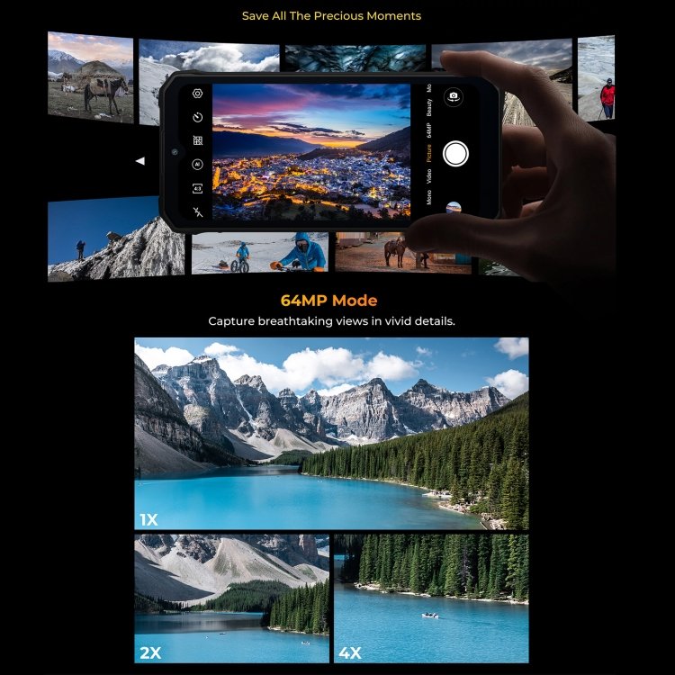 HOTWAV W11 Rugged Phone, Night Vision, 20800mAh, 6.6 inch Android 13 MT8788 Octa Core, Network: 4G, OTG, Recording Call, 6GB+256GB - Image 15