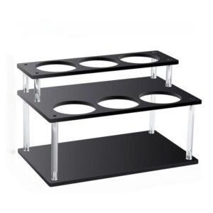 YX164 Acrylic 2 Tier Coffee Syrups Bottle Rack Organizer, YX164