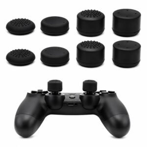 XDcase 8pcs Silicone Anti-Slip Joystick Cap Stackable Cover for PS5 / Switch Pro / Xbox 360 Gamepad
