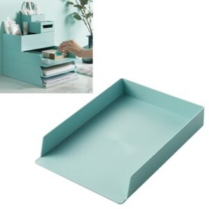 Desktop Removable A4 Assembled File Storage Box, 0115-1 (Blue Green), 0115-1 (Grey White)