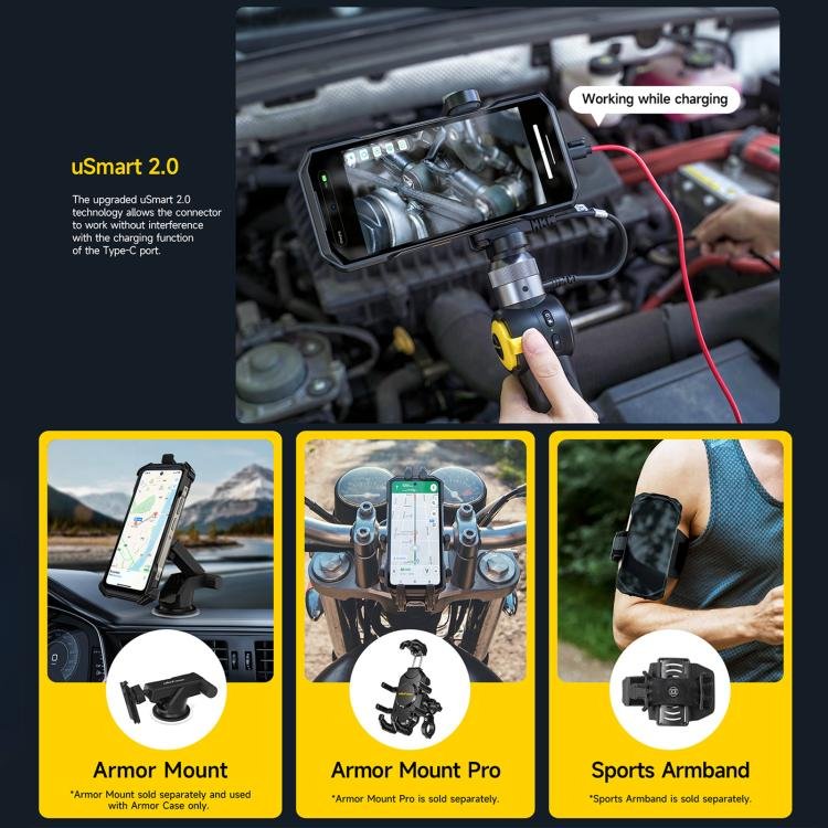 Ulefone Armor 27T+ Rugged Phone, 12GB+256GB, Thermal Imager, Night Vision, 10600mAh, 6.78 inch Android 14 MediaTek Helio G99 Octa Core, Network: 4G, NFC, OTG, Armor 27T+ - Image 14