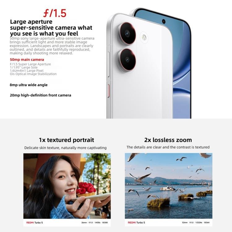 Xiaomi REDMI Turbo 5, 12GB+256GB, 6.59 inch Xiaomi HyperOS 3 Dimensity 8500-Ultra Octa Core, NFC, Network: 5G, 12GB+256GB - Image 16