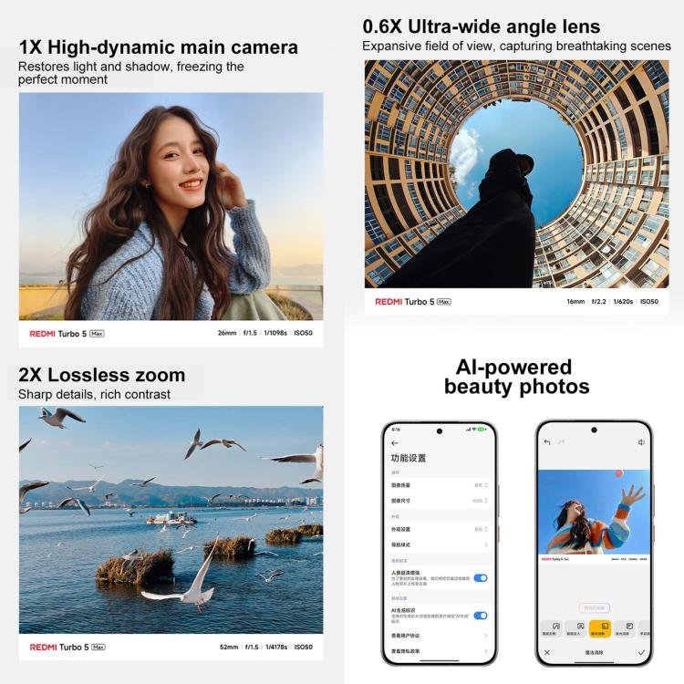 Xiaomi REDMI Turbo 5 Max, 16GB+1TB, 6.83 inch Xiaomi HyperOS 3 Dimensity 9500s Octa Core, NFC, Network: 5G, 16GB+1TB - Image 18