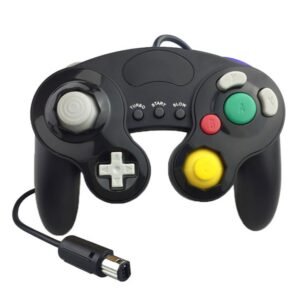 Three-point Decorative Strip Wired Game Handle Controller for Nintendo NGC, For Nintendo NGC(Black), For Nintendo NGC(Black+green), For Nintendo NGC(Black Blue), For Nintendo NGC(Baby Blue + Purple), For Nintendo NGC(Black Red)...
