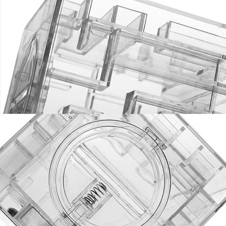 3D Puzzle Transparent Money Maze Bank Saving Coin Gift Box, 3D Puzzle Saving Coin - Image 4