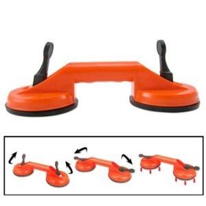 Double Suction Cup Dent Puller Glass Handle Repair Tool for PC / Laptop / iMac / LCD TV, Diameter: 11.5cm
