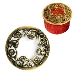 Built-in Wrought Iron Polythermal Anti-hanging Wall Scented Candle Zinc Alloy Smart Cover, Flower Section, Golden Snowflake, Holy Fruit, Butterfly Love Flower, 3D Butterfly, Dragonfly