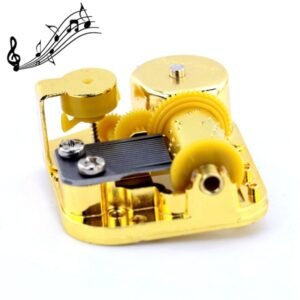 Eight-tone Gold-plated Bar Repair Parts DIY Sky City Paperback Music Box, Castle in the Sky, Canon, Memory, Meet, Fairy Tale, Swan Lake, Edelweiss, Ode to Joy, Robot Cat, Love Story, Reappeared Yesterday, Wonderful Grace, My Heart Will Always Be...
