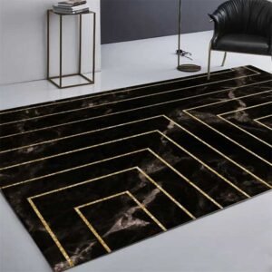 Marble Texture Square Lines Carpets Rugs For Home Living Room, 40x60cm, 45x75cm, 60x90cm, 40x120cm, 80x120cm, 80x160cm, 100x160cm, 120x160cm, 150x200cm, 160x230cm
