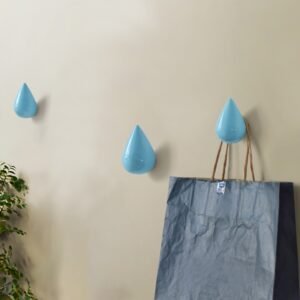 Creative Water Droplets Wall Hooks Home Decoration Resin Mural 3D Coat Hook Single Hooks Wall Hanger, Big Size, Small Size