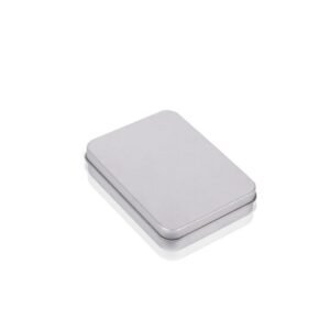 Rectangular Metal Storage Box Tinplate Business Card Storage Box, 11.5x8.5x2.2cm