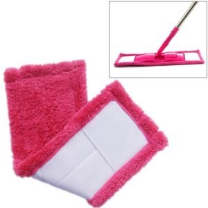 Coral Flannel Head  Padded Flat Replacement Household Company Cleaning Mop Cloth Rag