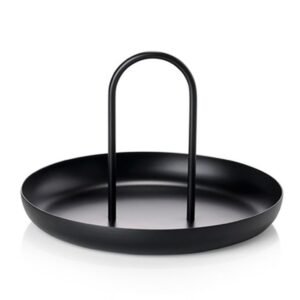 Round Handheld Portable Tray Porch Sundries Small Objects Desktop Storage Tray