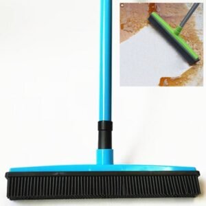 Pet Carpet Hair Removal Broom Scraping Dust-free Hand-washing Mop Rubber Floor Brush, Blue, Green, Red, Yellow, Grass Green
