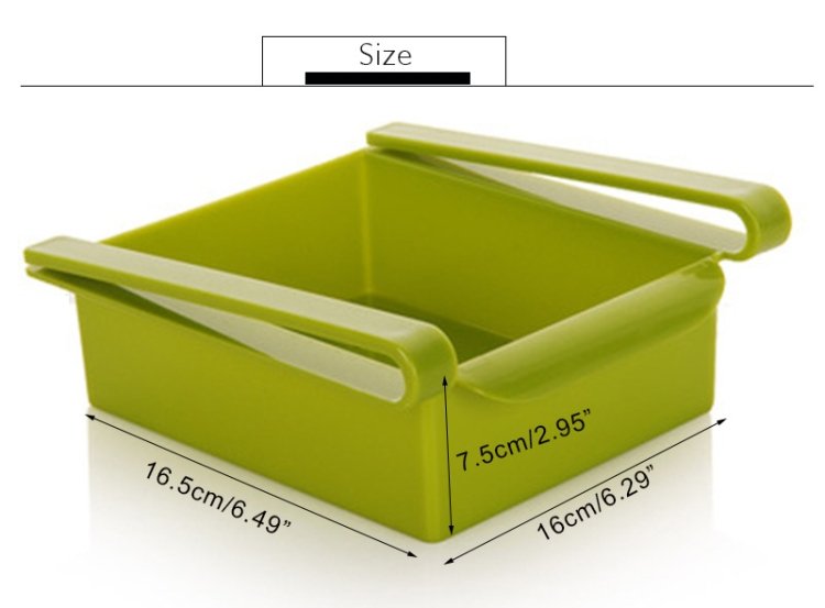 Multifunction Kitchen Refrigerator Storage Rack Fridge Freezer Shelf Holder Pull-out Drawer Organizer - Image 7
